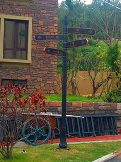 歐式復古紋飾導視牌