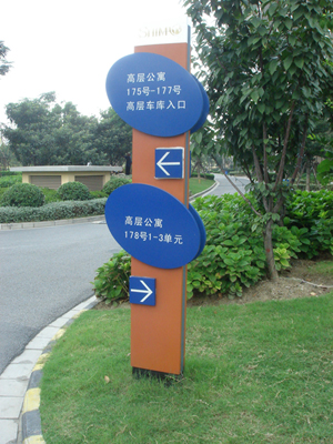 簡便式小區導視牌